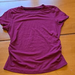 Women's Short Sleeve Crew Tee in Deep Berry